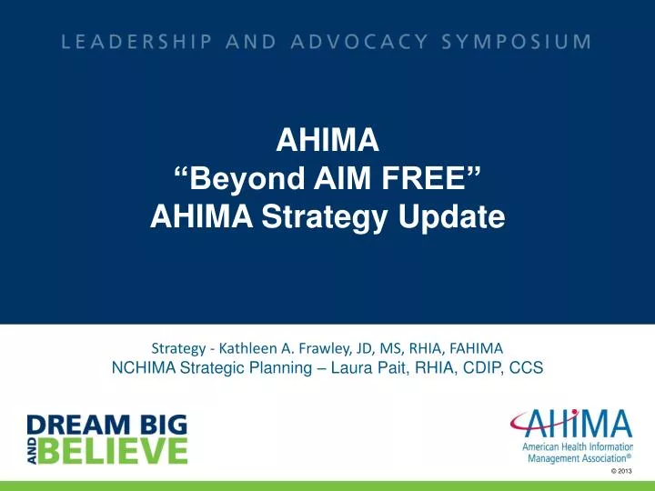 ahima beyond aim free ahima strategy update