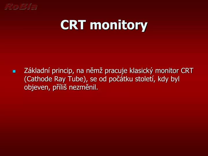 crt monitory