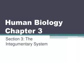 Human Biology Chapter 3