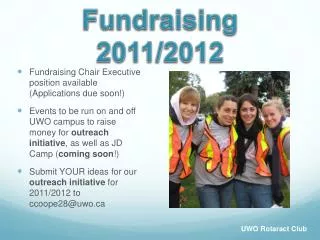 Fundraising 2011/2012
