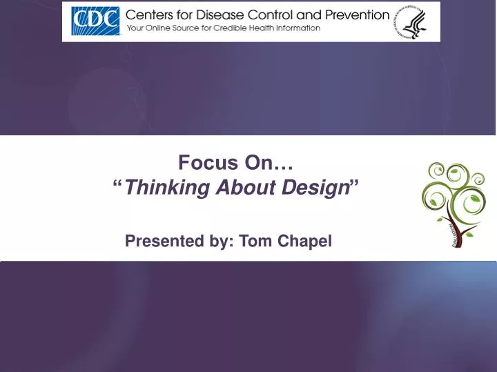 focus on thinking about design