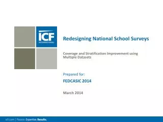 Redesigning National School Surveys
