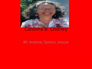 Carolina B. Cooney