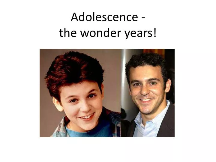 adolescence the wonder years