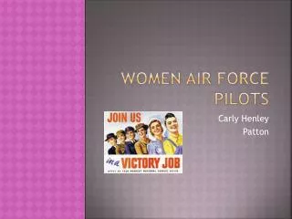 Women Air Force Pilots