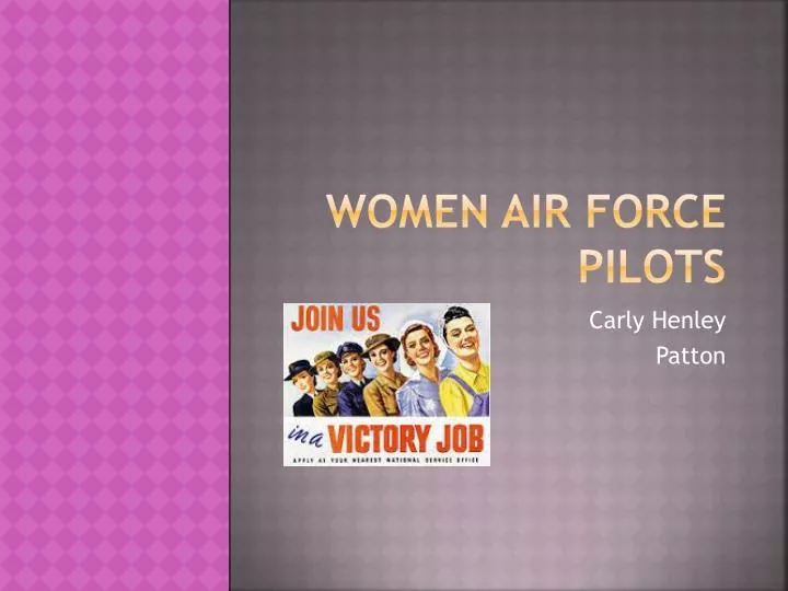 women air force pilots