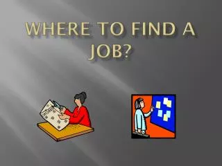 Where to find a Job?