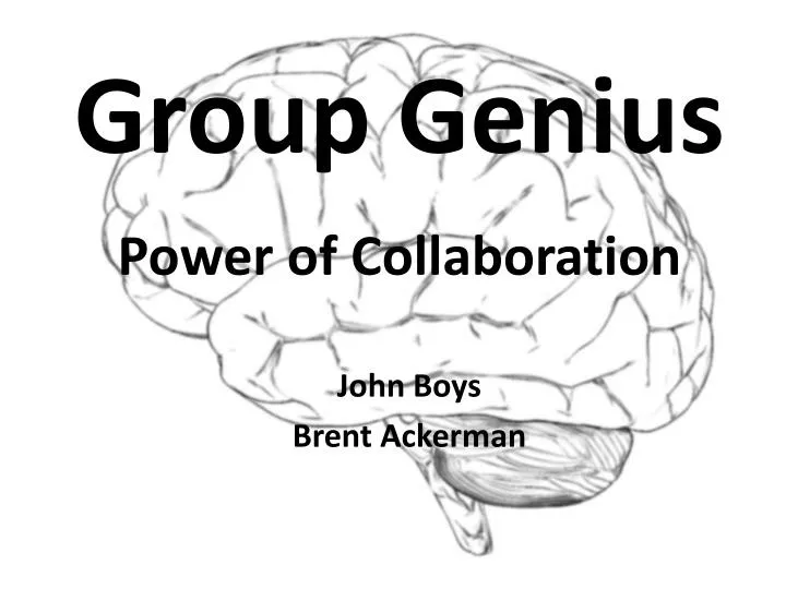 group genius power of collaboration