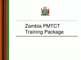 Zambia PMTCT Training Package