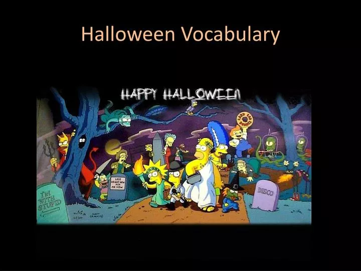 halloween vocabulary