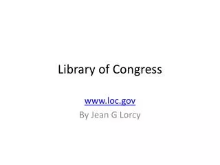 Library of Congress