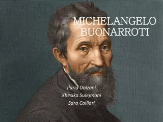 michelangelo buonarroti