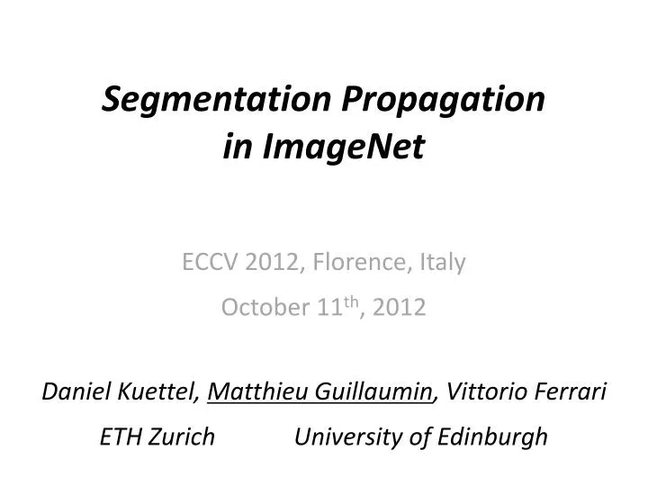 segmentation propagation in imagenet