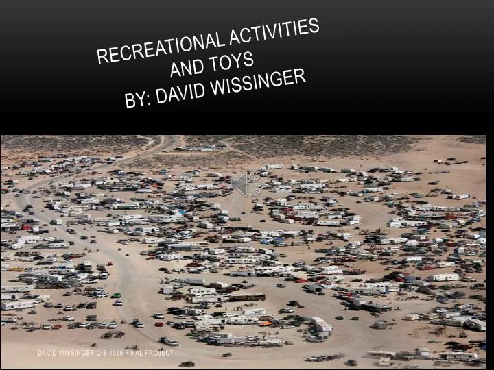 recreational activities and toys by david wissinger