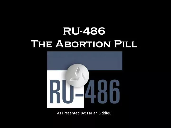 ru 486 the abortion pill