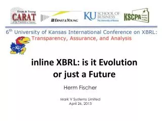 i nline XBRL: is it Evolution or just a F uture