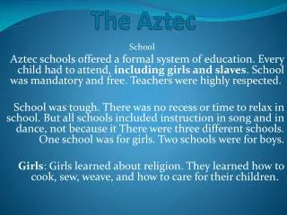 The Aztec