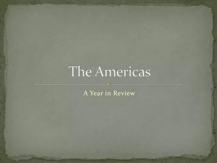 the americas