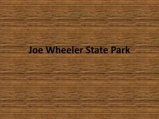 Joe Wheeler State Park