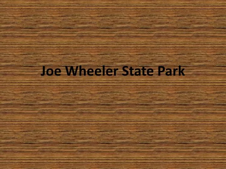 joe wheeler state park