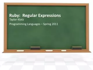 Ruby: Regular Expressions