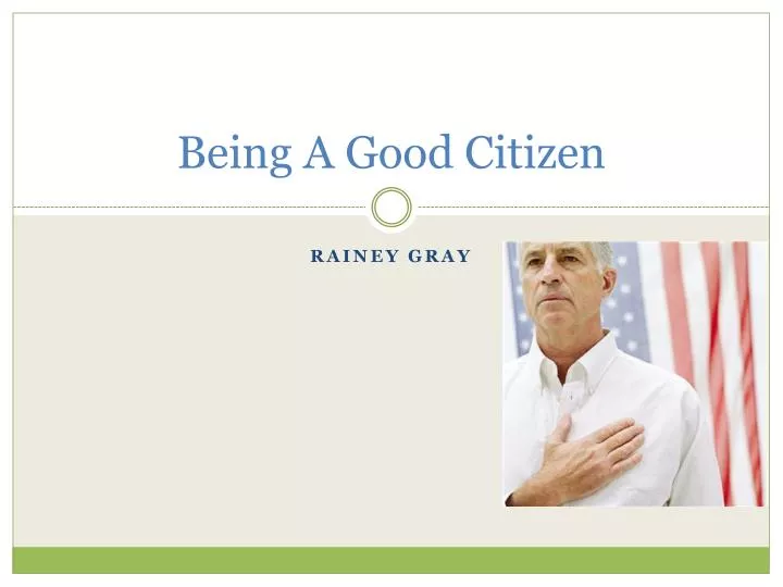 being a good citizen