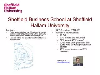 Sheffield Business School at Sheffield Hallam University