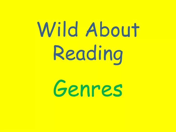 wild about reading