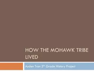 How the mohawk tribe lived