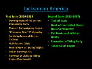 Jacksonian America