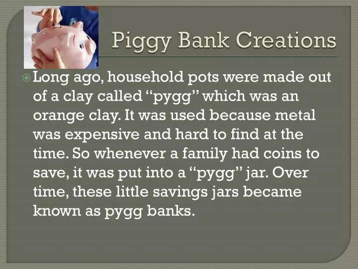 piggy bank creations