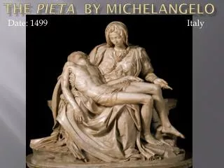 the pieta by michelangelo