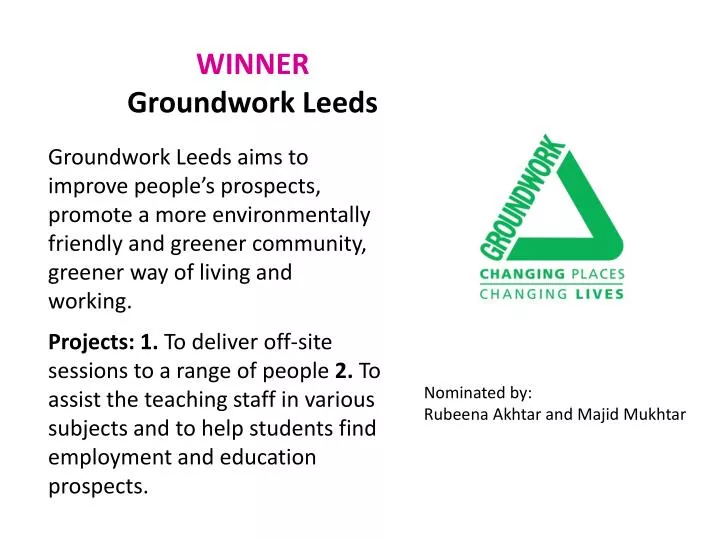 winner groundwork leeds