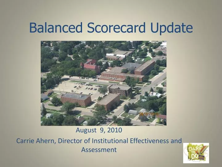 balanced scorecard update