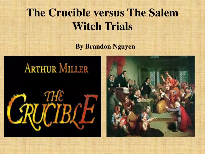 the crucible versus the salem witch trials