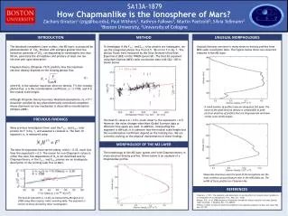 How Chapmanlike is the Ionosphere of Mars?