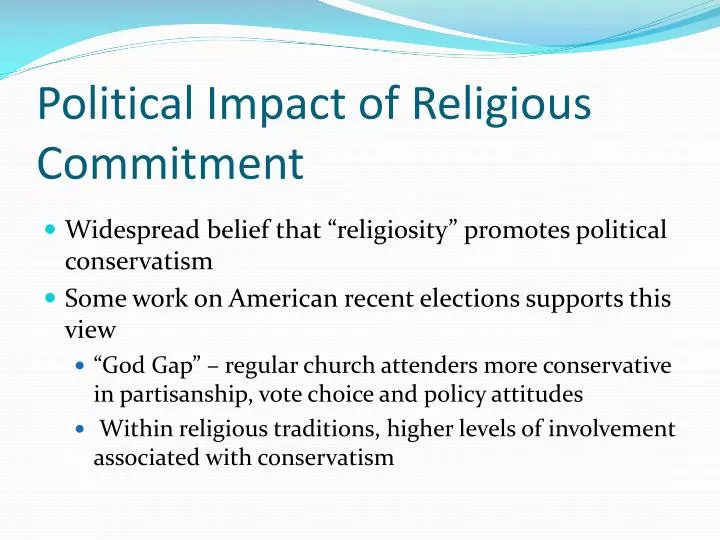 political impact of religious commitment