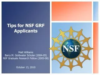 Tips for NSF GRF Applicants