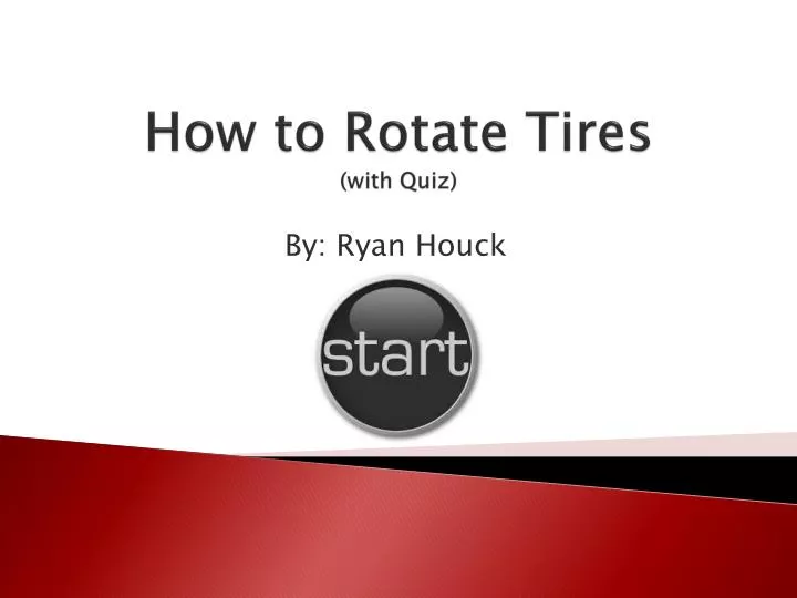 how to rotate tires with quiz