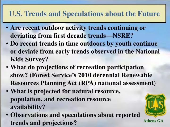 u s trends and speculations about the future