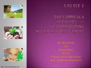 3.02 ECE 2 DAP Curricula activities and accommodating multiple intelligences