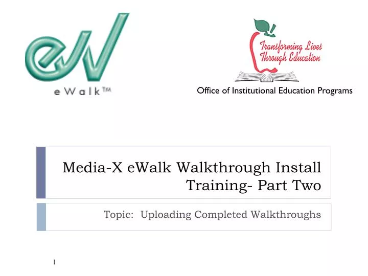 media x ewalk walkthrough install training part two