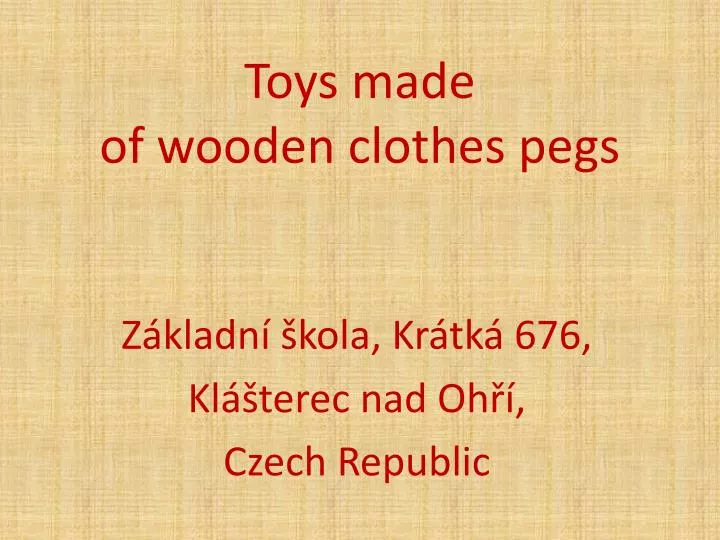 toys made of wooden clothes pegs