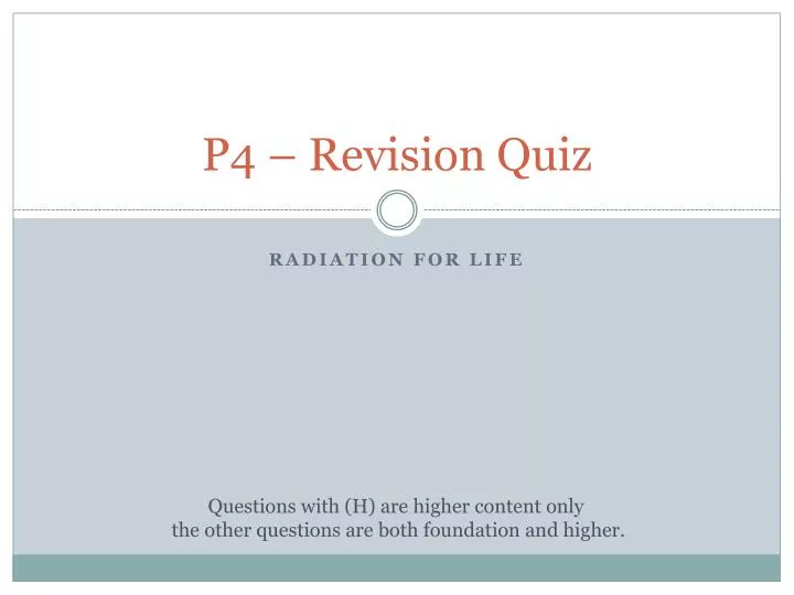 p4 revision quiz