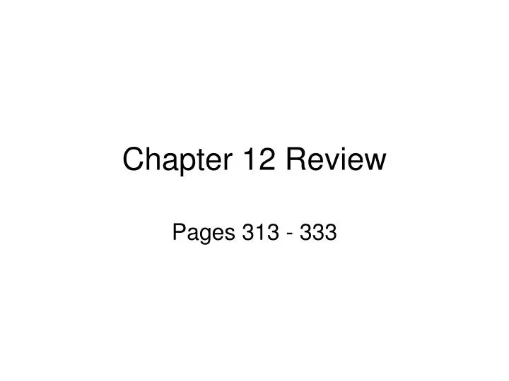 chapter 12 review