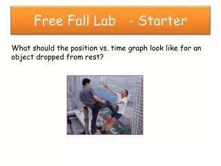 Free Fall Lab - Starter