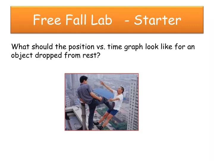 free fall lab starter
