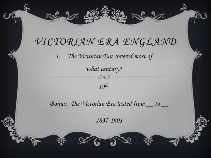 victorian era england