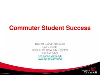 commuter student success