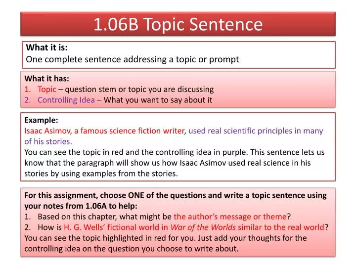 1 06b topic sentence